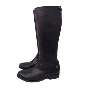 Frye Chocolate Brown Tall Melissa Riding Boots